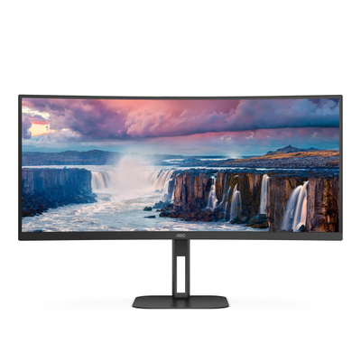 Монитор AOC CU34V5C, 34\", UWQHD, црн