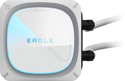 Ftohës uji CPU Gigabyte Eagle 360 Ice, AIO 360mm, RGB, i bardhë
