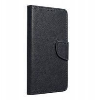 Këllëf libri Fancy për Samsung A37, me magnet, me xhepa kartash, i zi