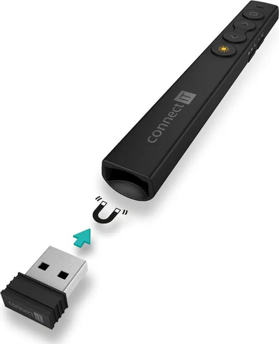 Prezantues me lazer Connect IT CLP 2050 BK, wireless, USB nano receiver, i zi