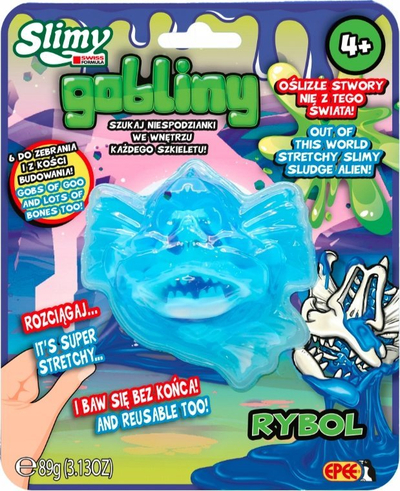 Слајм играчка маса за моделирање Rybol Slimy Goblins, маса за моделирање, чудовишта изненадување, повеќебојна