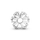 Rruazë Pandora Long Pronged Sparkling Clip Charm, e argjendtë