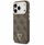 Mbrojtëse telefoni Guess Magsafe 4G, për iPhone 17 Pro, lëkurë PU, kafe
