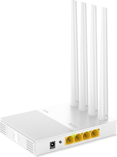 Ruteri Hoco HI31, WiFi 5 Dual Band, 4 antena, i bardhë
