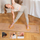 Tapet yoga HMS YM11, TPE dhe tapë, me rrip bartjeje, ngjyrë natyrale