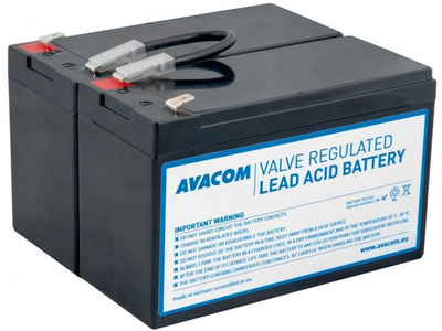 Bateri UPS AVACOM RBC176, zëvendësuese për APC RBC176, 12V, e zezë