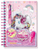 Спирален дневник Pecoware Unicorn Rainbow, со аксесоари, шарен
