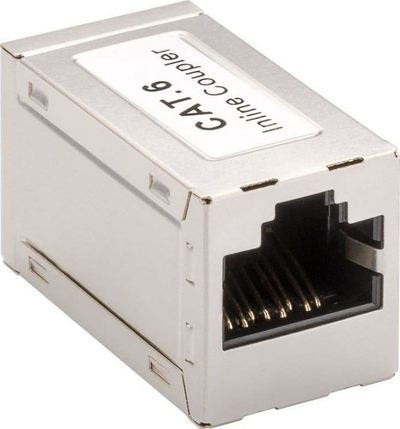 Adapter rrjeti Goobay 15217, RJ45 në RJ45, Cat 6, i mbrojtur