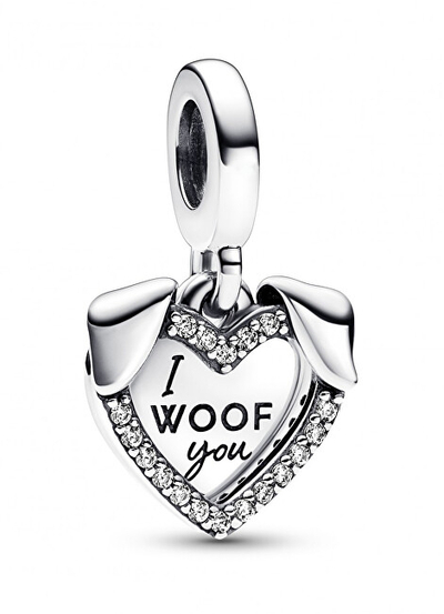 Aksesor për byzylyk Pandora I Woof You 792647C01, i argjendtë