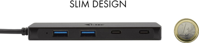 Hub USB C I-tec C31HUBMETAL2A2C, 2x USB 3.0, 2x USB C, i zi