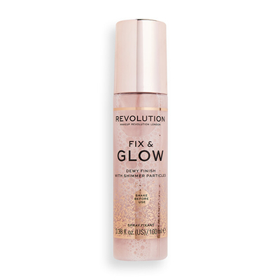 Sprej për fiksimin e grimit Revolution Fix & Glow, 100 ml