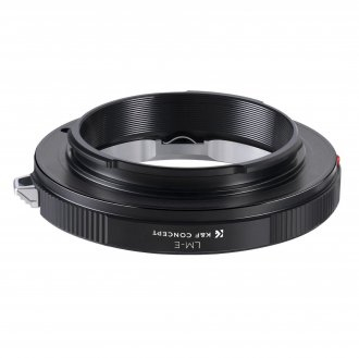 Adapter bajonete K&amp;F Concept Leica M në Sony E, bronz dhe aliazh alumini, i zi