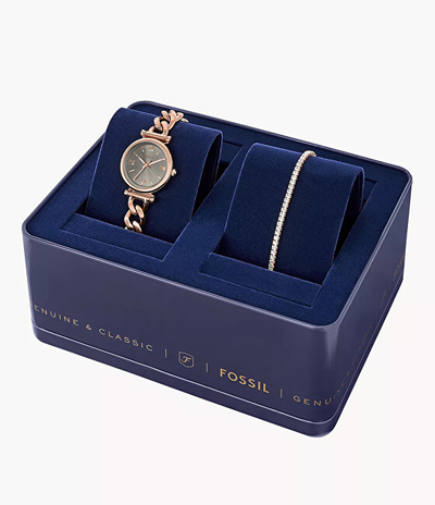 Set për femra Fossil ES5378SET, orë dore + byzylyk
