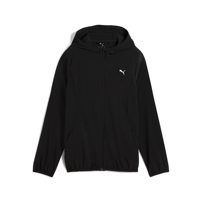 Xhaketë vrapimi PUMA Run Velocity, me kapuç, zinxhir, e zezë