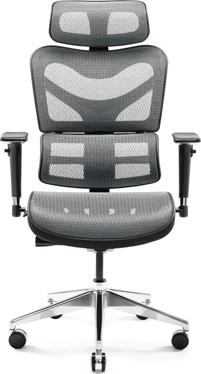 Karrige zyre Diablo Chairs V-Commander, ergonomike, rrjetë, e zezë gri