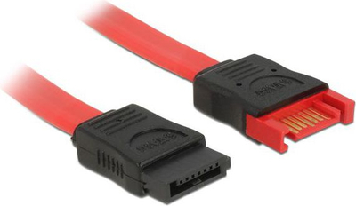 Kabllo Delock SATA - SATA, 0.3m, e kuqe