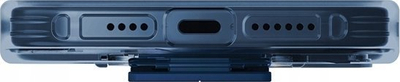 Kapak mbrojtës UNIQ Heldro Mount+ për iPhone 15 Pro Max, me stand, blu e errët