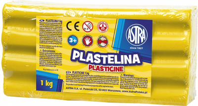 Plastelinë Astra Plasticine, 1 kg, e verdhë