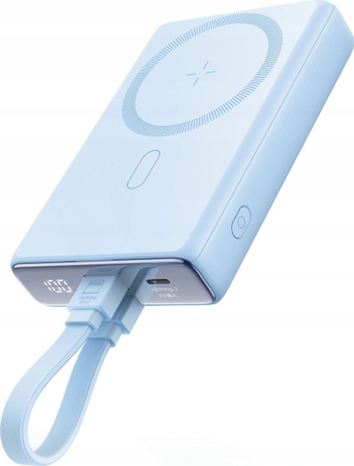 Powerbank magnetik Joyroom JR-PBM01, 10000mAh, 20W PD, blu