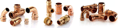 Bраник со уши Conex B Press, 15mm, внатрешен навој 1/2", бронза