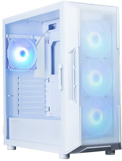 Kasa kompiutri Zalman i3 Neo ARGB V2, mid tower ATX, xham i temperum, e bardhë