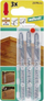 Brishez sharre pendul Wolfcraft 2379000, set 3 copë, T-shank, për laminat dhe parket