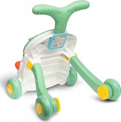 Шеталка 2 во 1 Caretero Toyz Spark, интерактивна масичка, музички панел, зелена
