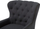 Karrige kolltuk VIBORG II, stil wingback, me stof, gri e errët