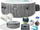 Vaskë SPA për kopsht Intex PureSpa Greywood Deluxe 28440, diametër 196 cm, lartësi 71 cm, gri