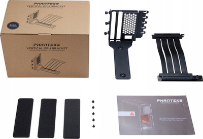 Kllapë vertikale GPU Phanteks, me kabllo PCIe 4.0 Riser 22 cm, e zezë