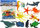 Set lodrash detare LEAN TOYS Sea Animal, 12 figura, 30.5x25x3.5cm, shumëngjyrëshe