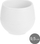 Set saksish me depo uji Ibergarden, 9.5 cm, plastikë PP, të bardha