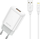 Karikues USB Jellico EU01, 12W 2.4A, 1x USB, me kabllo Lightning, i bardhë