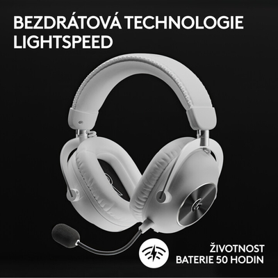 Kufje Logitech G PRO X 2 LIGHTSPEED, të bardha