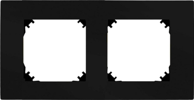 Kornizë dyshe SANTRA Frame X2, 161x90mm, plastike, e zezë