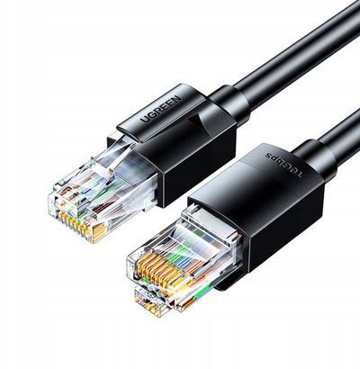 Kabllo Ethernet Ugreen Cat6A, 2m, e zezë