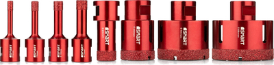 Set shpues me diamant për gres Smart SM-25-SET9, 9 copa, 6-68mm, M14