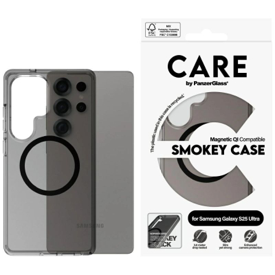 Kuti telefoni PanzerGlass CARE Urban Combat, Samsung Galaxy S25 Ultra, shkon me karikim Qi, e tymtë