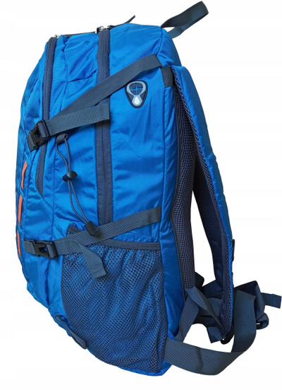 Туристички ранец Kubisport Mountains 40L, унисекс, едноставна сина боја