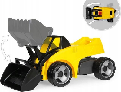 Lodër buldozer Lena Giga Trucks ProX 02145 04479, plastik, për jashtë edhe brenda, me plot ngjyra
