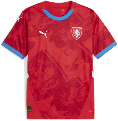 Фудбалски дрес Puma Чешка Република Home 2024 25, официјален, црвен