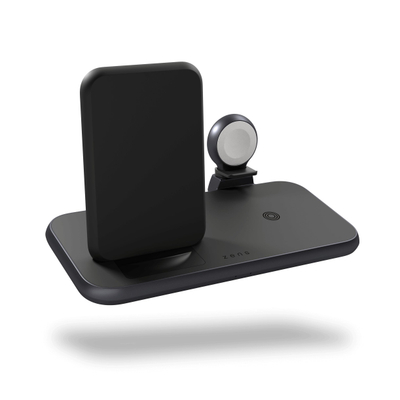 Karikues wireless ZENS ZEDC15B/00, stacion 4 në 1, 20W Fast Charge, i zi