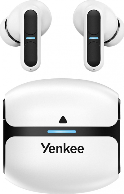 Kufje pa tel Yenkee YHP 09BT Evepods Pro WE, me kuti karikimi, të bardha