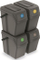 Kosh plerash Prosperplast Sortibox, 4 x 25L, gri
