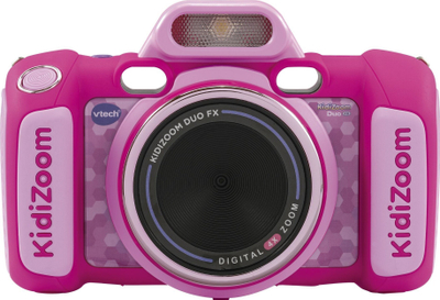 Aparat fotografik për fëmijë VTech KidiZoom Duo FX, me lojëra dhe efekte, rozë