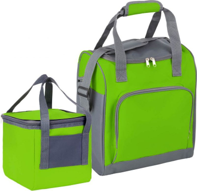 Set çanta termike Green, 25L, 10L, jeshile