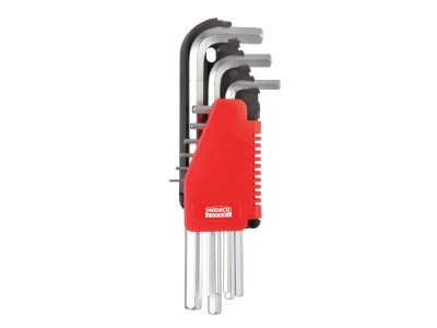 Set çelësa imbus Modeco MN-54-121, 9 copë, 1.5-10mm, gri