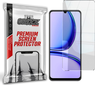 Xham mbrojtës hibrid GrizzGlass HybridGlass Realme C53, transparant