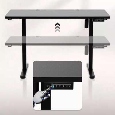 Tavolinë gaming Huzaro Hero 8.1, rregullim elektrik i lartësisë, 120 x 60 cm, e zezë