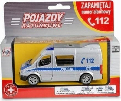 Lodër automjet policie Daff Rescue Vehicle, makinë shpëtimi, blu